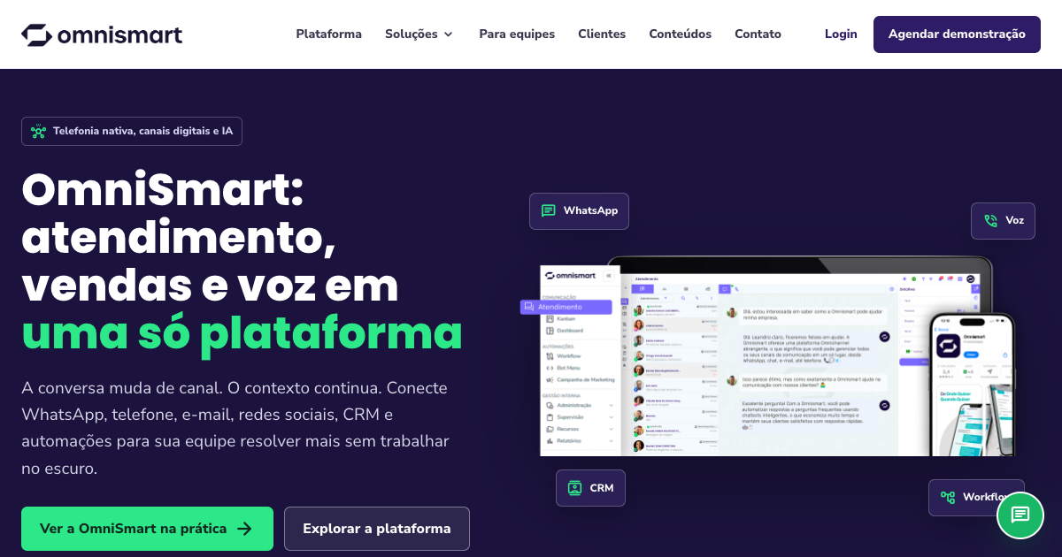 PABX Virtual em Divinópolis - OmniSmart